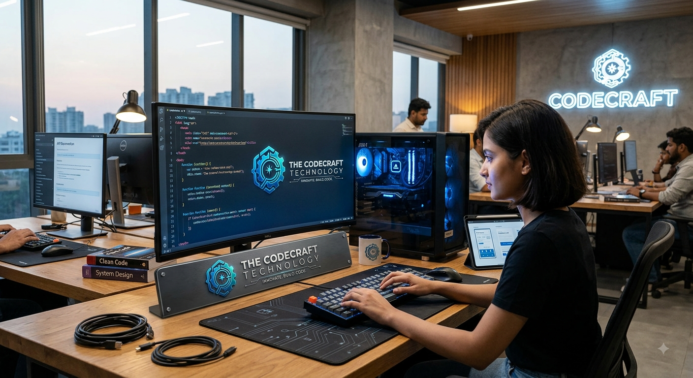 CodeCraft studio — teams building websites, software, and applications
